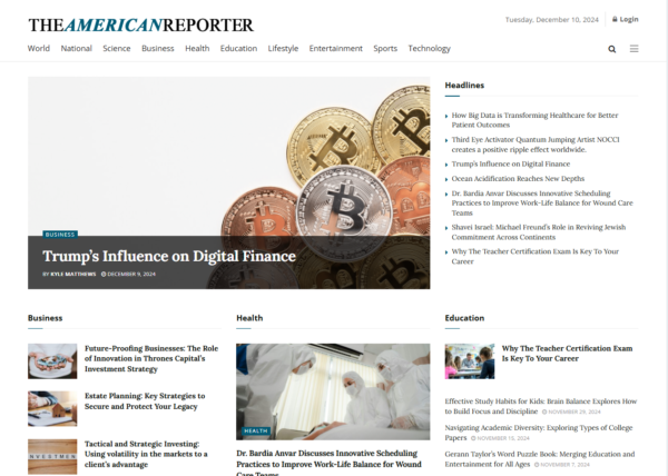 Publish High-Authority Guest Posts on theamericanreporter